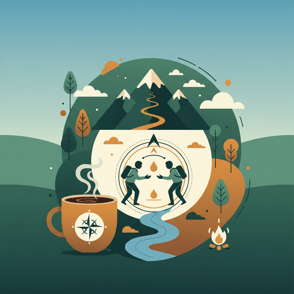 Illustration for Connect with Nature, Coffee, and Adventure: Join the Teddy Outdoors Community