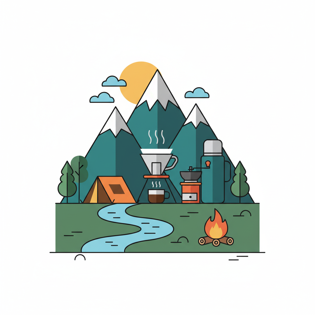 Illustration for Mastering Portable Coffee Brewing: Your Essential Guide for Outdoor Adventures