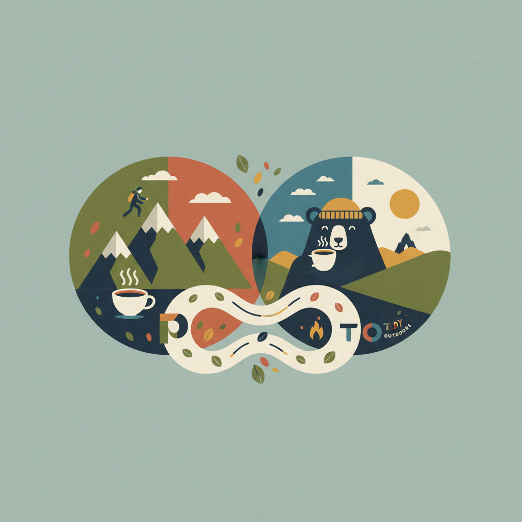 Illustration for Sustainable Outdoor Gear & Coffee: Patagonia and Teddy Outdoors Compared