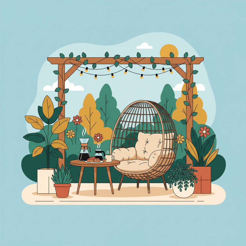 Illustration for Crafting Your Perfect Backyard Coffee Oasis: Unique Ways to Savor Premium Brews