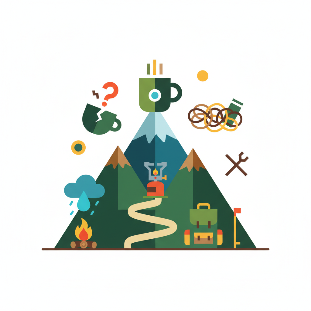 Illustration for Brewing Better Adventures: Avoiding Common Coffee and Gear Mistakes in the Outdoors